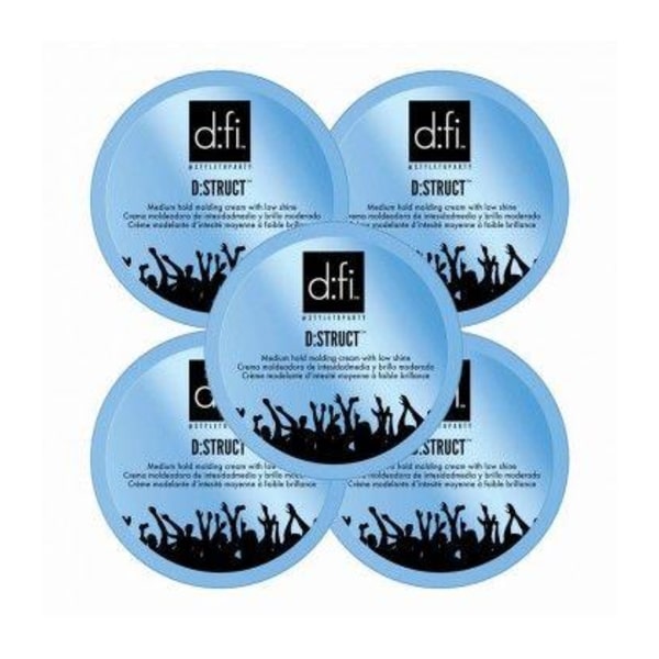 5-Pack D:fi d:Struct Pliable Molding Creme 150g Transparent