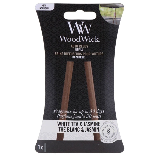 WoodWick Auto Reeds Refill - hvid te og jasmin