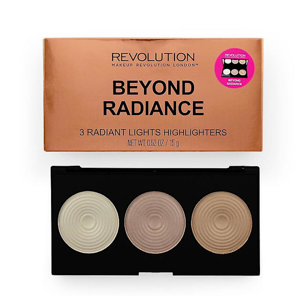 Makeup Revolution Highlighter Palette Beyond Radiance Transparent