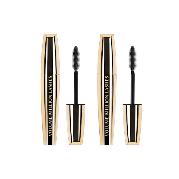 2-Pack L'Oreal Paris Volume Million Lashes Mascara Black 10,7ml Transparent