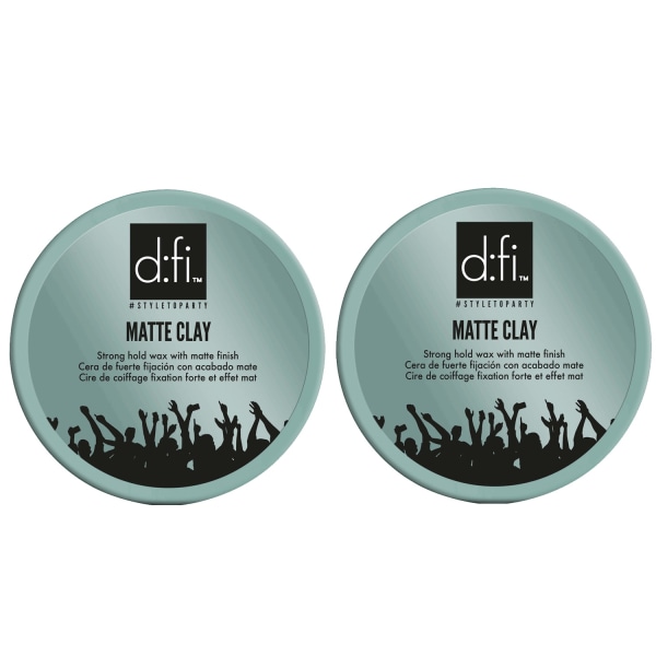 2-Pack D:fi Matte Clay 150g Transparent