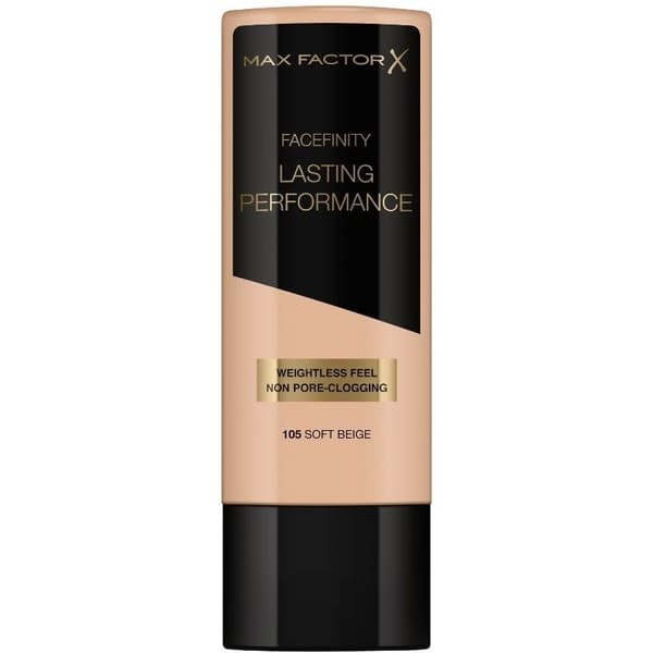 Max Factor Lasting Performance Foundation 105 Soft Beige 35ml Transparent
