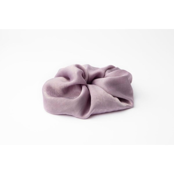 Pieces By Bonbon Vera Scrunchie Oversized Lilla Transparent