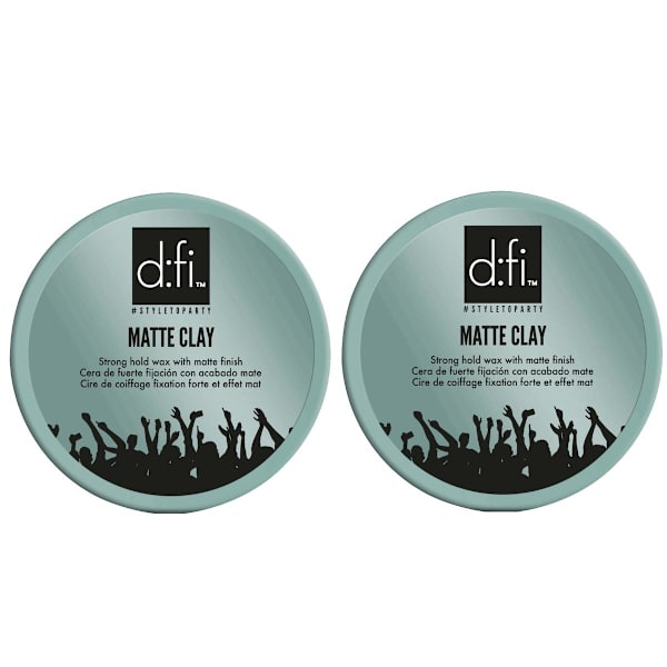 2-Pack d:fi Matte Clay 75g Transparent