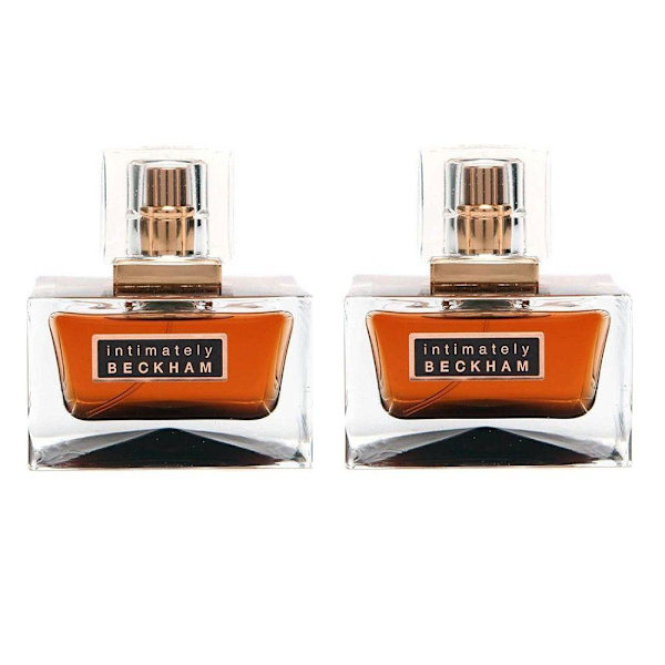 2-pack David Beckham Intimately For Him EdT 75ml Transparent