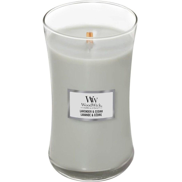 WoodWick Large Lavender & Cedar Transparent