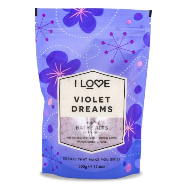 I Love Violet Dreams Scented Bath Salts 500g