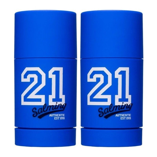 2-Pack Salming 21 Blue Deodorant Stick 75ml Transparent