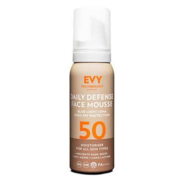 Evy Daliy Defense Face Mousse Spf 50 75ml Transparent