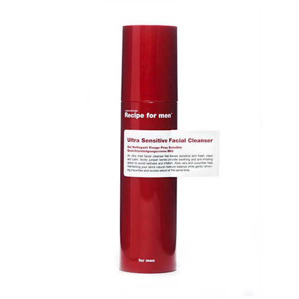 Opskrift til mænd Ultra Sensitive Facial Cleanser 100ml Transparent