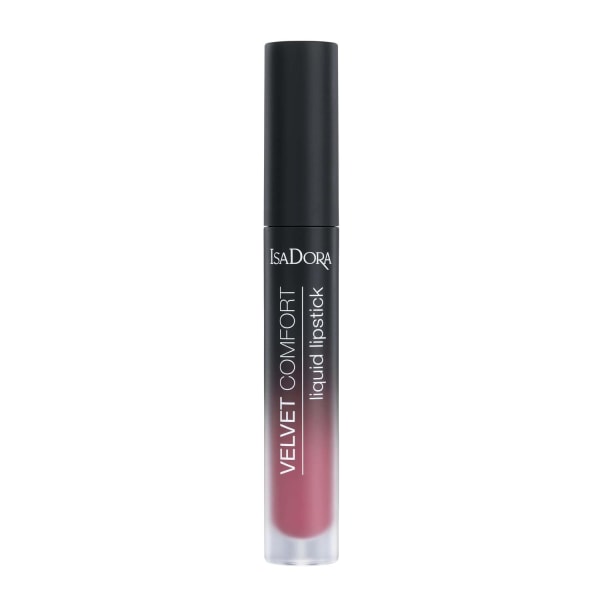 Isadora Velvet Comfort nestemäinen huulipuna mauve pinkki Transparent