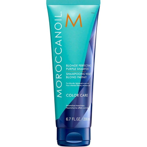 MoroccanOil Blonde Perfecting Purple Shampoo 200ml Transparent