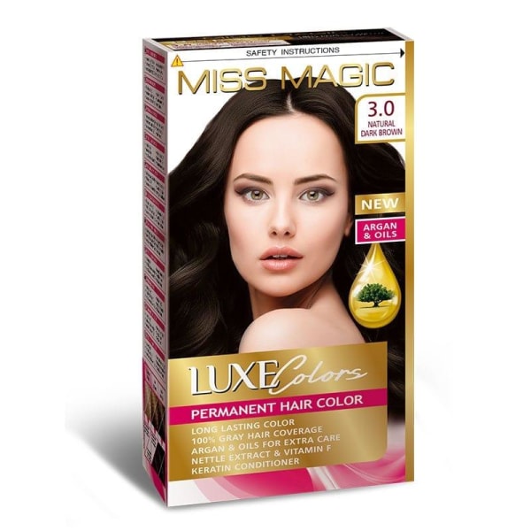 Miss Magic Hair Color Natural Tummanruskea 3.0 Transparent