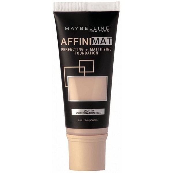 Affinimat Foundation SPF17 14 Creamy Beige 30ml - Maybelline Transparent