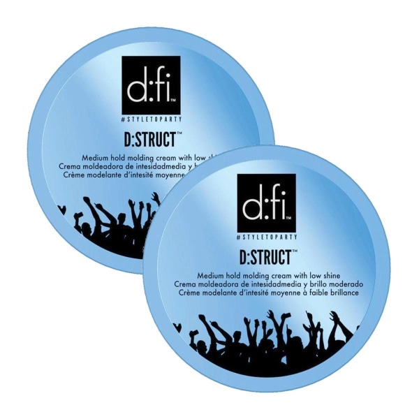2-Pack d:fi D:Struct Pliable Molding Creme 150g Transparent