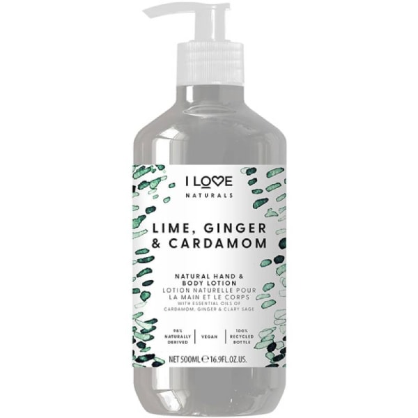 I Love Naturals Lime, Ginger & Cardamom Hand & Body Lotion 500ml