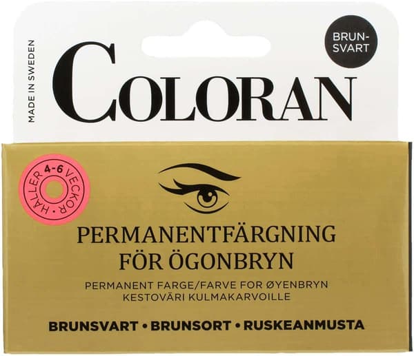 Coloran brunsvart Transparent