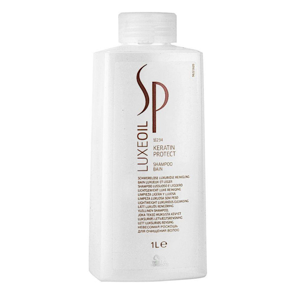 Wella SP Luxeoil Keratin Protect Shampoo 1000ml Transparent