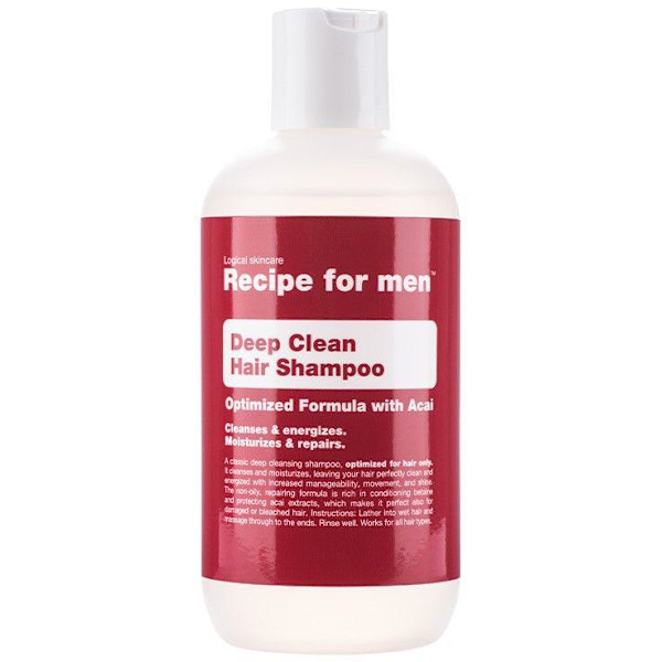 Recipe for men Deep Clean Hair Shampoo 250 ml