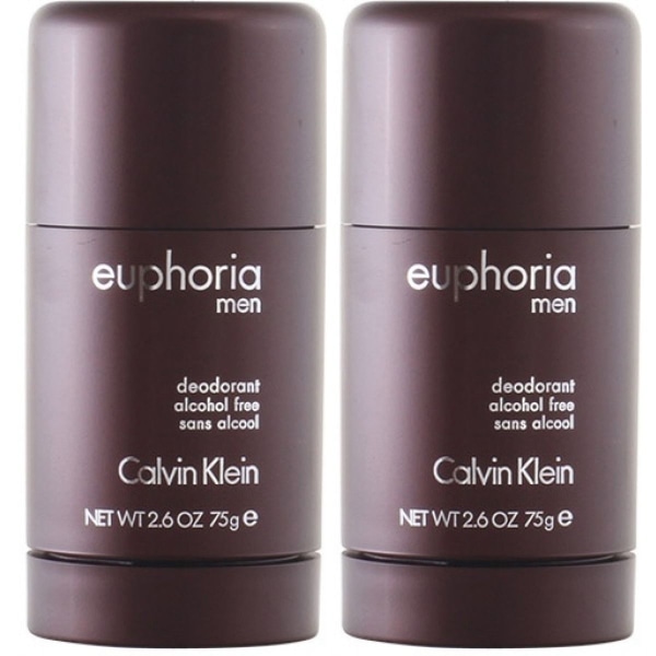 2-Pack Calvin Klein Euphoria For Men Deo Stick 75ml Transparent