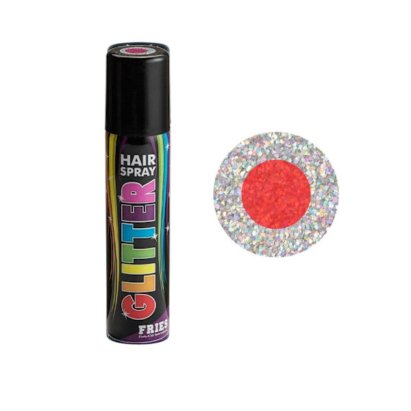 Bravehead Fries Color Hair-Spray Glitter Red 100ml