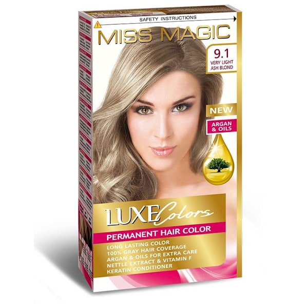 Miss Magic Hiusväri Erittäin Vaalea Ash Blondi 9.1