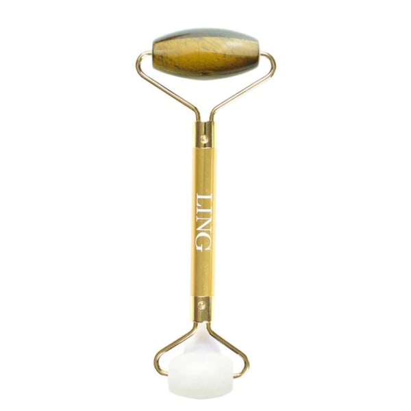 Ling Gemstone Facial Roller Tiger Eyes 1 Set