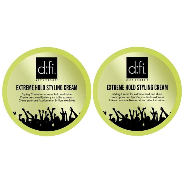 2-Pack D:fi Extreme Hold Styling Cream 75g Transparent