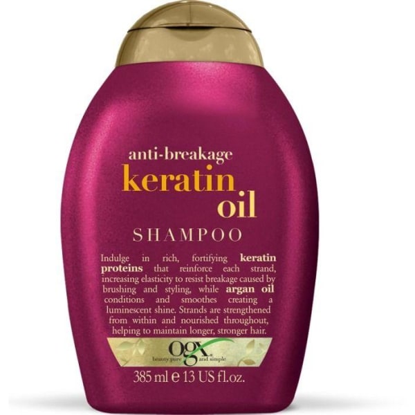 OGX Anti Breakage Keratin Oil Shampoo 385ml Transparent