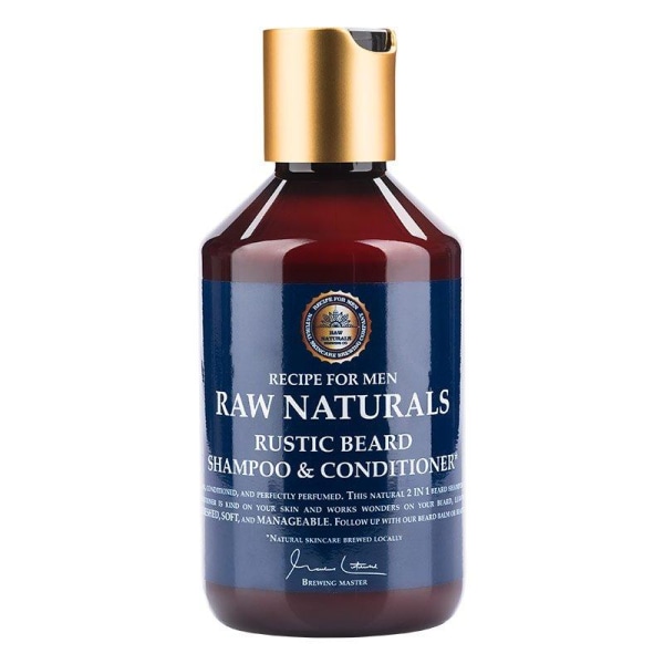 Raw Naturals Rustic Beard Shampoo & Conditioner 250ml Transparent