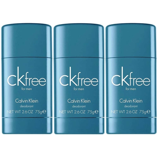 3-pack Calvin Klein CK Free Deostick 75ml