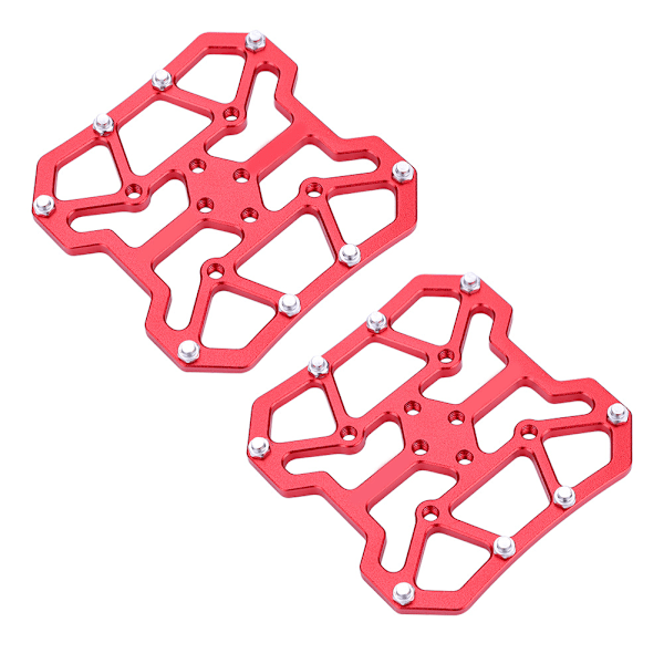1 Pari Alumiiniseospyöräpyörän Kiinnittämättömät Poljin Alustan Sovittimet SPD:lle (Punainen)