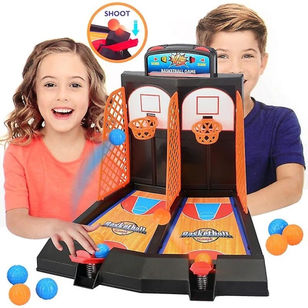 Double Finger Ejection Basketball Barneleker Court Brettspill Foreldre-barn Interactive Boy Desktop Educational Toy Klassiker i julklapp Single Player