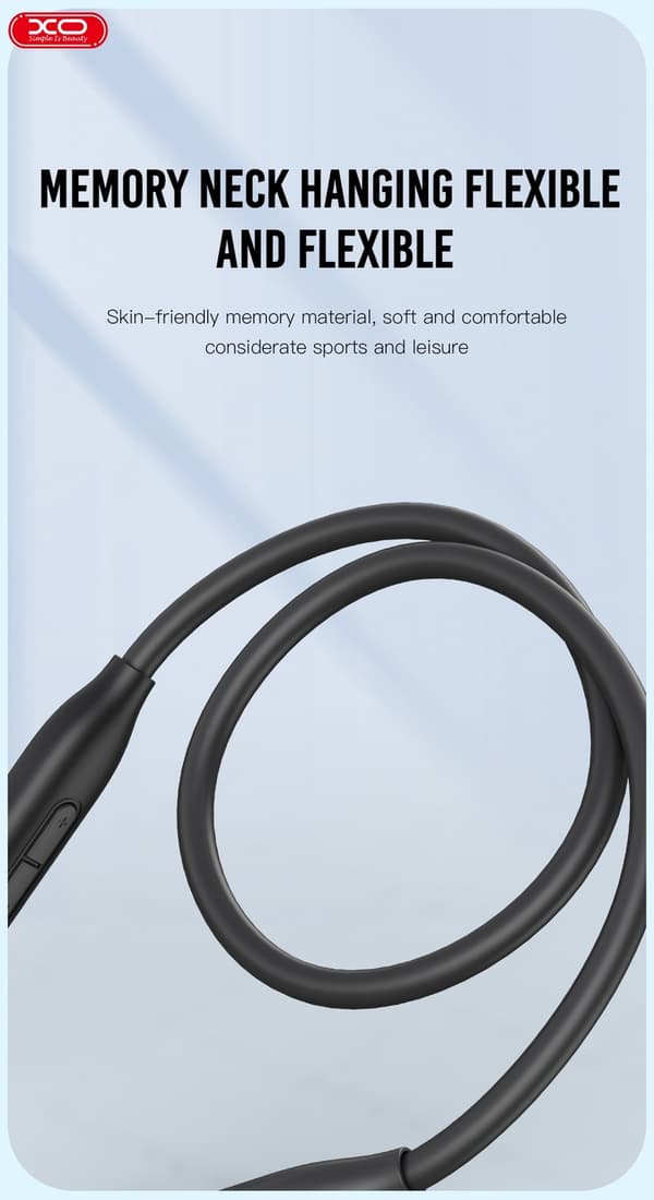 Bluetooth 50 timer musikk/samtale Handsfree Magnetisk Nakkebånd Black Svart