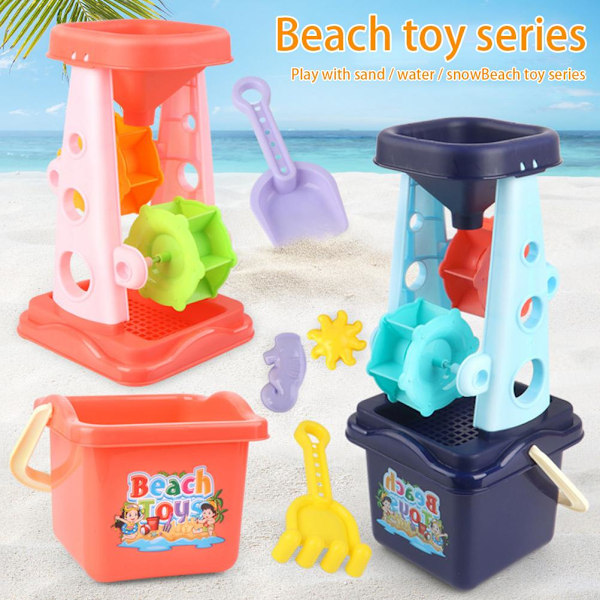 Kid's Summer Beach Toys Set Sand Play Set Slitstarkt återanvändbart utomhus Beach Toy Set