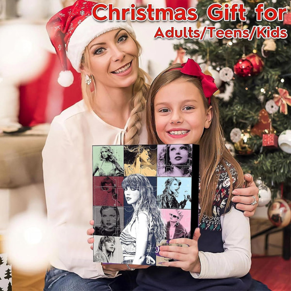 Joulun adventtikalenteri 24 kpl Taylor Swift Countdown kalenteri avaimenperä kaulakoru riipus korvakoru rannerengas joulutytöille lahja joululahja