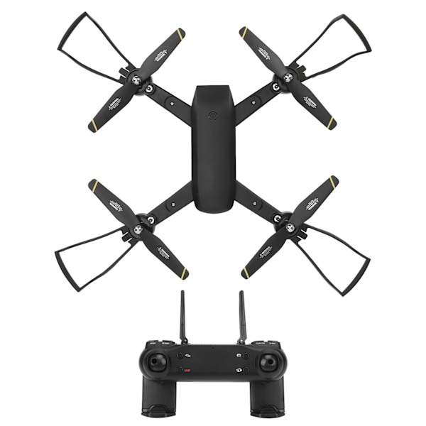 Fjernstyrt 4K Kamera Drone Høydeholdbar Foldbar RC Quadcopter med LED-lys