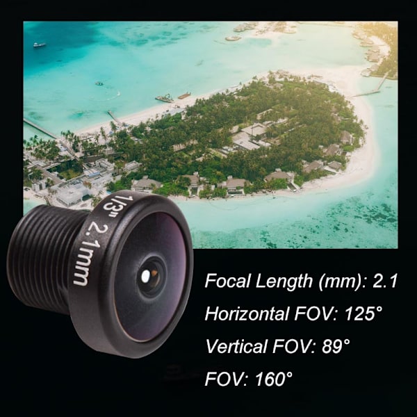 FOV 160 Graders 1/3\" 2,1 mm Linse til RunCam Micro Swift / Micro Swift 2