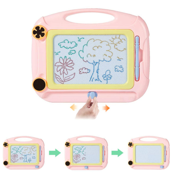 Lastenpäivälahja söpö magneettipiirustustaulu doodle-luonnosalusta toddler tytöille/pojille gilade