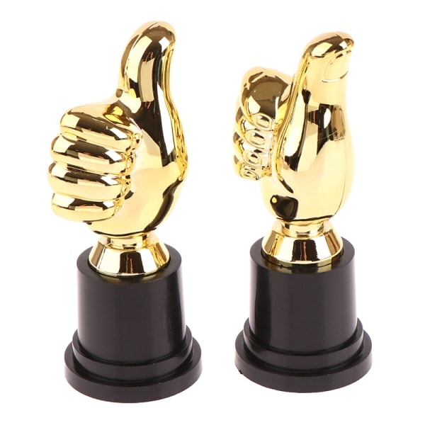 1:a Pris Troféer Belöning Tummen Troféleksaker Barntävling Guld one size Gold Gold one size