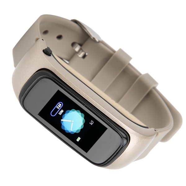 2 i 1 trådløse Bluetooth-hodetelefoner Armbånd Smartwatch Sports Monitor Armbånd FitnessGolden