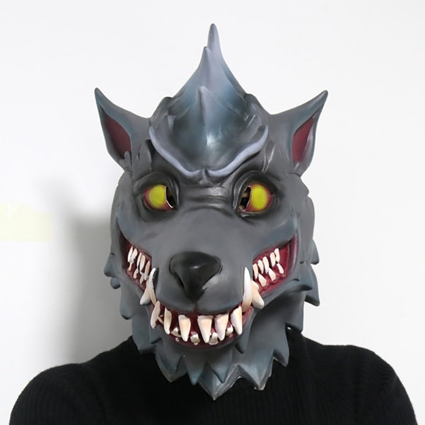 Halloween Fortnite sesong 6 Dire Wolf Game Perifert hodeplagg Animal Wolf Head Latex Mask respekteras