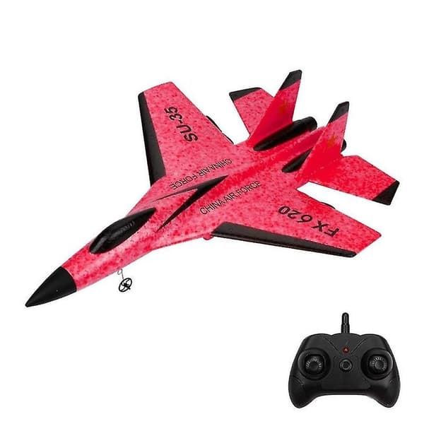 Su 35 Avion Rc Fjärrkontroll Flygplan Controller Su-35 Fighter Modellplan Barn (Röd)
