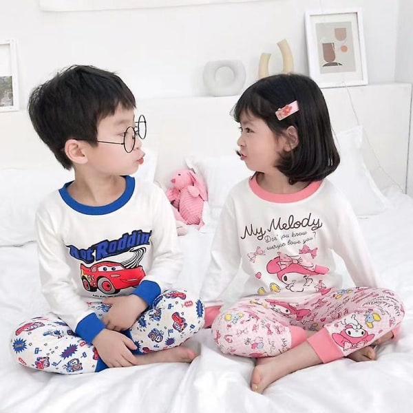 Sanrioes Anime My Melody Børn Termisk Undertøj Tegnefilm Børn Pyjamas Sæt Dreng Pige Varmt Lingeri Tøj Nattøj Julegave Gillade Cinnamoroll