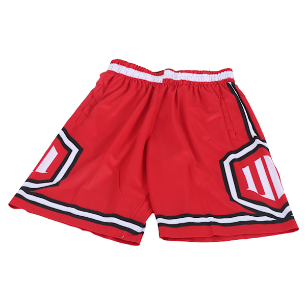 Herr Basketbollbyxor Snabbtorkande Sommar Löpning Fitness Träning Andningsbara Shorts (XXL)