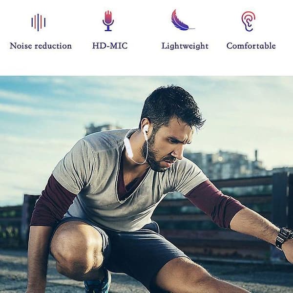 Trådløse Bluetooth-hovedtelefoner med mikrofon - Sort