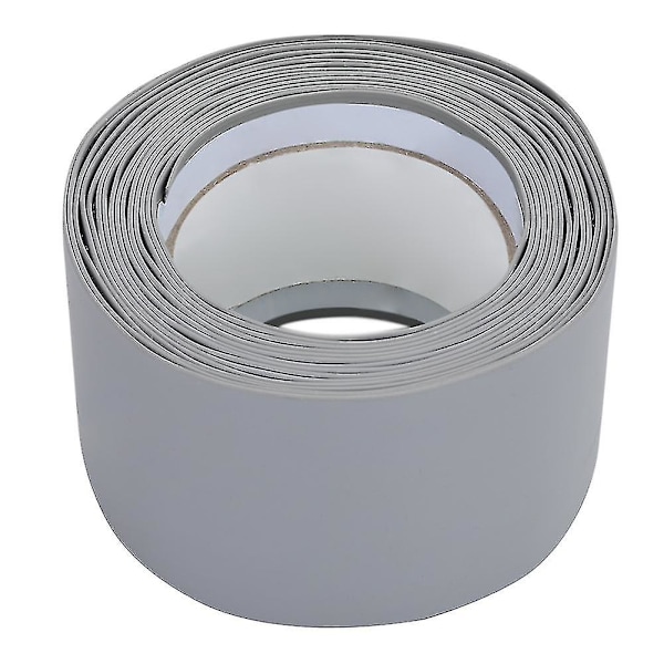 5 m itseliimautuvat jalkalistat seinän reunaan, vaaleanharmaa Light Grey 100 x 25 x 1.5 mm