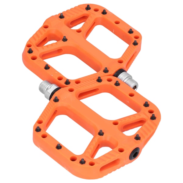 Cykelpedal af Forstærket Nylon, Bred, Komfortabel, Højhastighedsleje, Cykeltilbehør, Orange