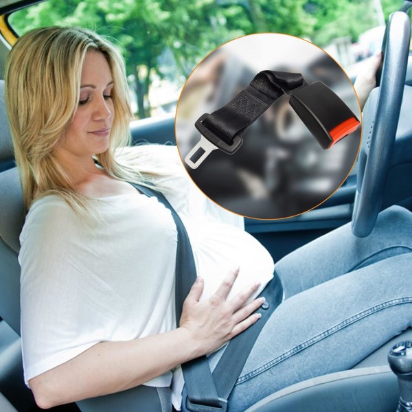Bilbelteforlengelse 12-36 cm sikkerhetsbelte sikkerhetslås plugg klips forlengelse for gravide og tykke personer justerbar-