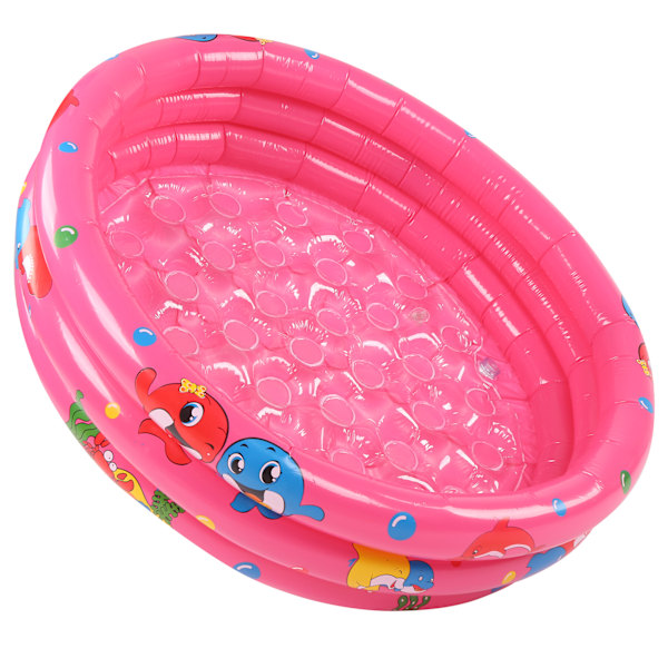 Inomhus utomhus babypool rund uppblåsbar barn vattenlek pool rosa90cm/35.4in